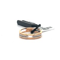 Anneau Zancan Homme in Or blanc Diamante 0.08 Ct EA054RB - EA054RB